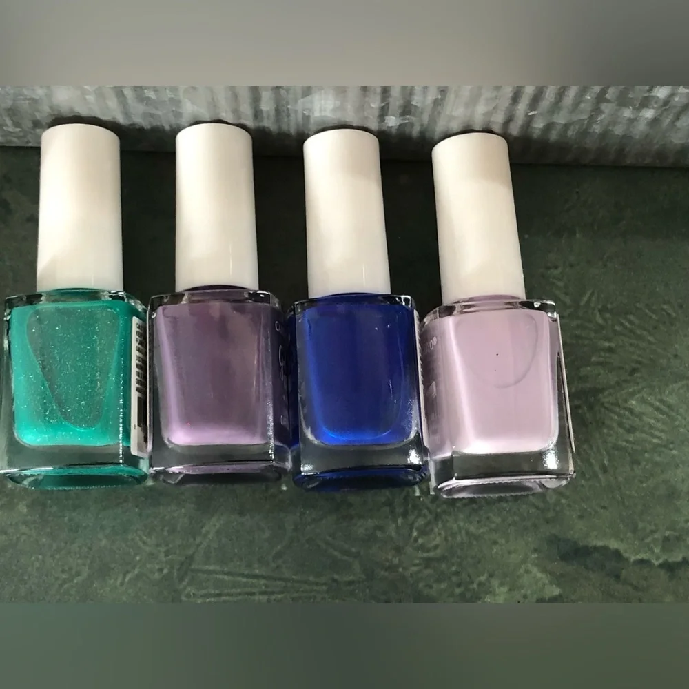 4pack Candy Moyo gel nail polish in lavender royal blue emerald green mauve‎ new